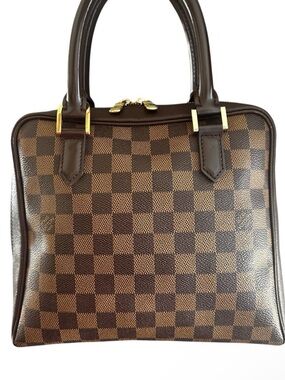 LOUIS VUITTON Damier Ebene Brera Handbag w/ COA